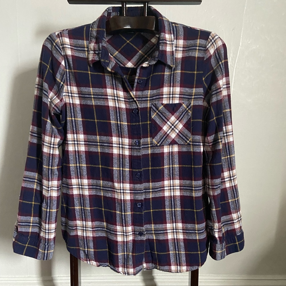 Plaid button down